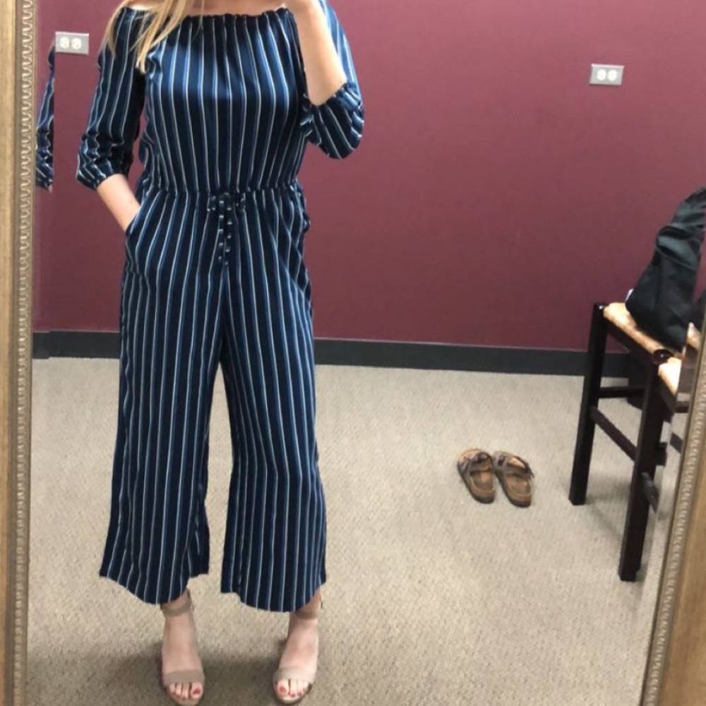Striped jumpsuit